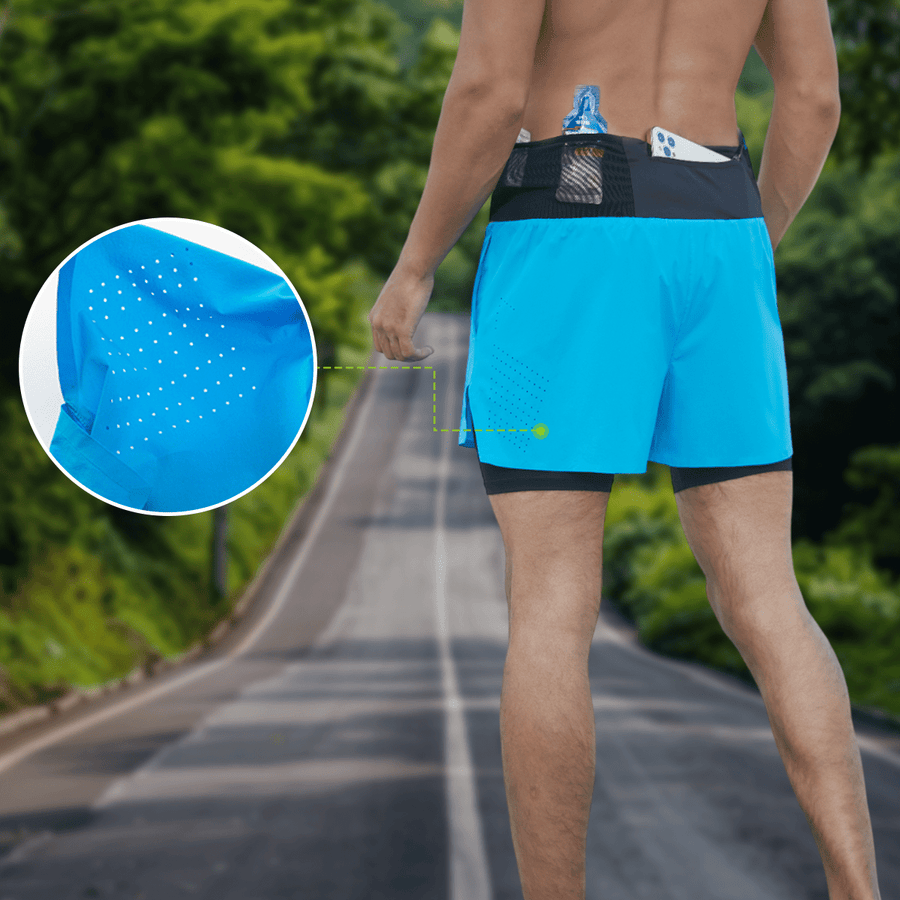 Men's 2 - in - 1 Trail Shorts - Sidiou Group