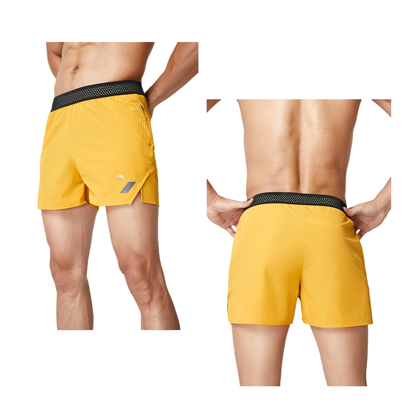 Mens Breathable Athletic Shorts by Anniou front and back