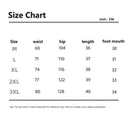 Size chart for clothing measurements in centimeters sports shorts