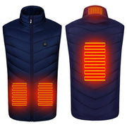 Menls navy Heated Down Vest with 4 heated areas