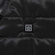 Mens Heated V Neck Vest  button