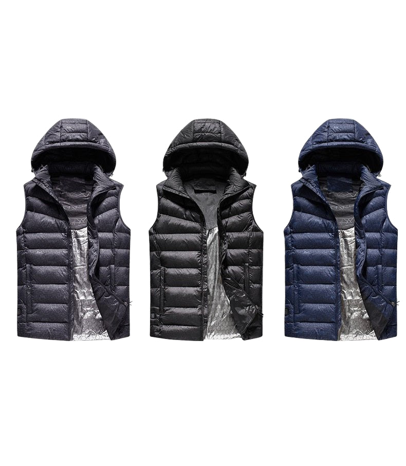 Printed Heated puffer Vests colours