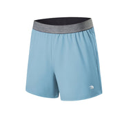 Men's light blue Outdoor Fitness Shorts with elestic waist by Anniou