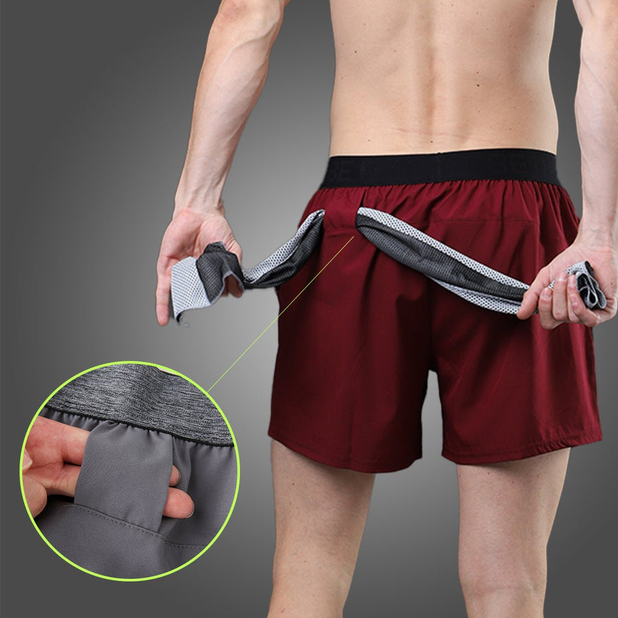 Men's Outdoor Fitness Shorts towell carrier
