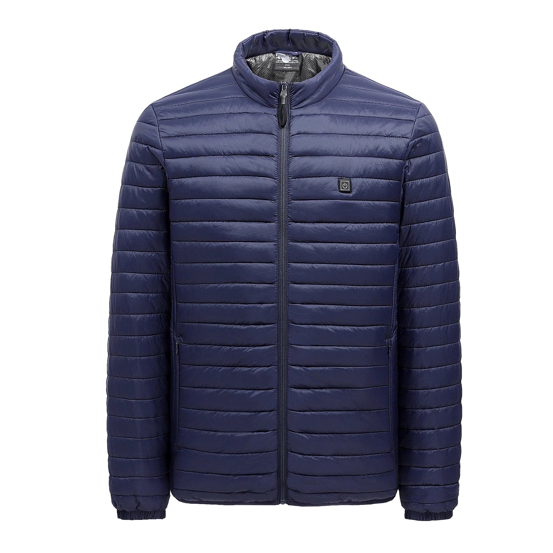 mens navy blue Lightweight Heated Padded Jacket