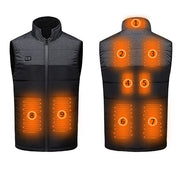 mens black Double Switch Heated Vest