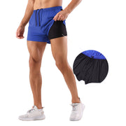 mens blue 5 Inch Quick Dry Training Shorts lining