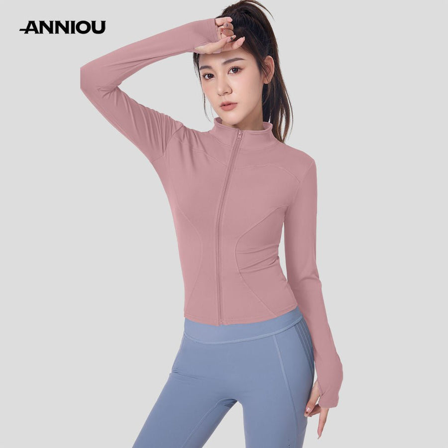 pink Slim Fit UV UPF50+ Sports Jacket Sun Protection Clothing