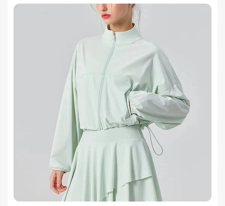 pink UPF50+ Cropped Sport Jacket