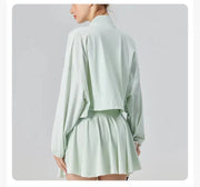 pink UPF50+ Cropped Sport Jacket back