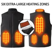 Plue Size Black Smart Heated Vest - Sidiou Group