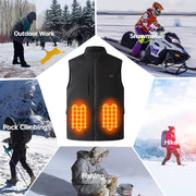 Plue Size Black Smart Heated Vest - Sidiou Group