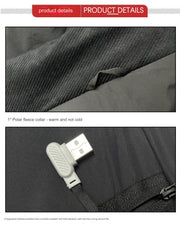 Plue Size Black Smart Heated Vest - Sidiou Group