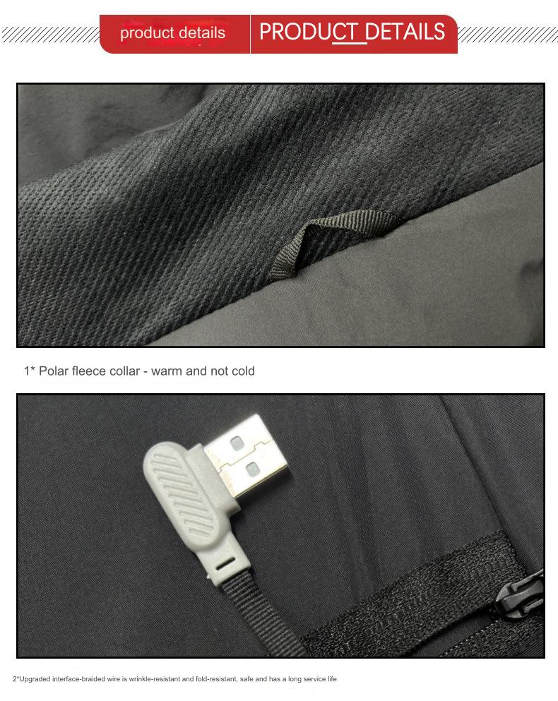 Plue Size Black Smart Heated Vest - Sidiou Group