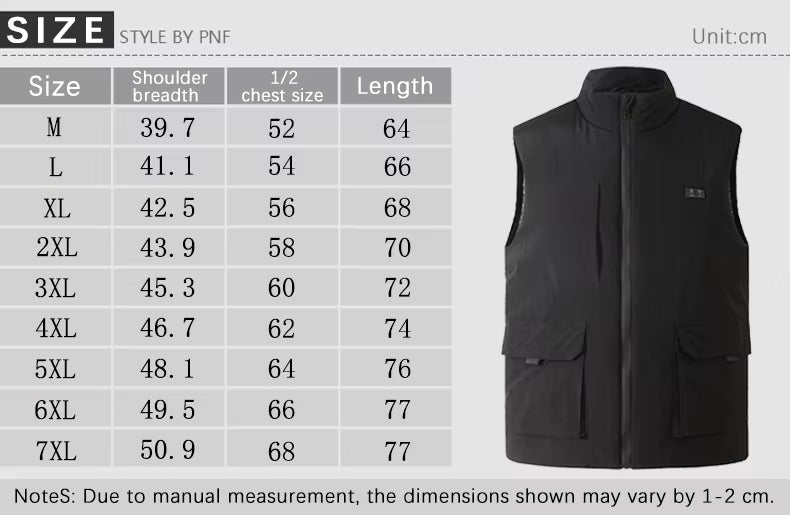 Plue Size Black Smart Heated Vest - Sidiou Group