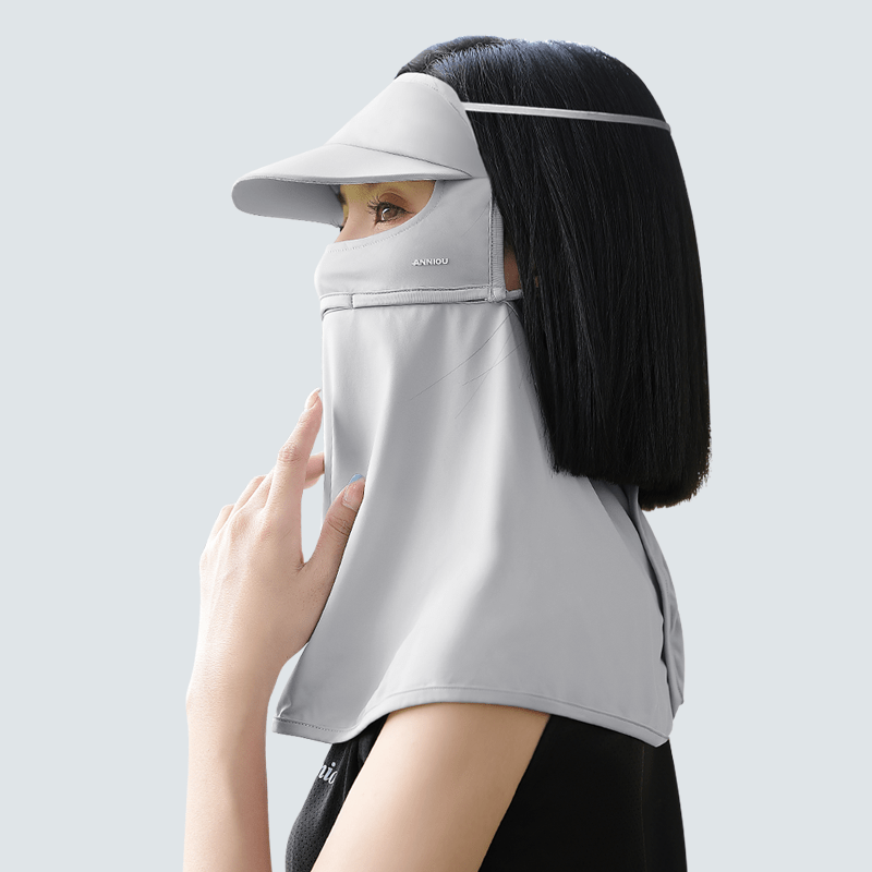 UPF 50+ Sun Protection Visor Neck Gaiter anniou