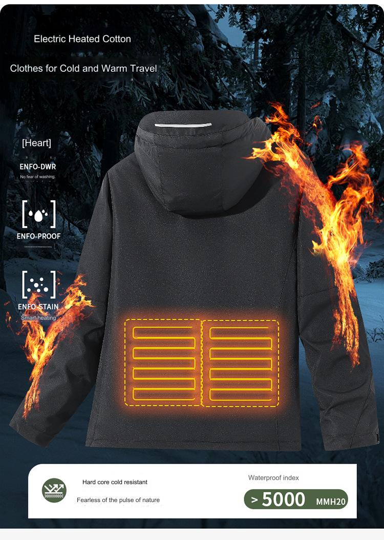 Unisex Outdoor Heated Trekking Jacket - Sidiou Group