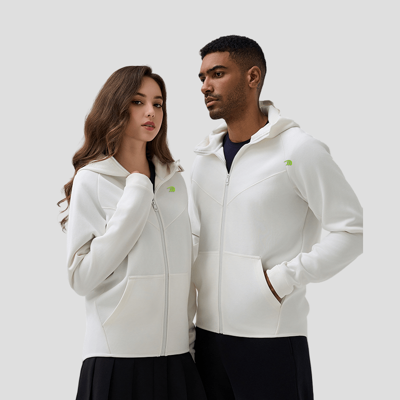 Unisex Sports Zip - up Hoodie - Anniou