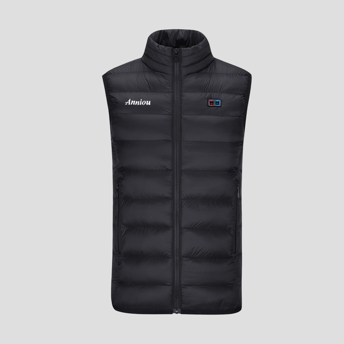 womens black Dual Switch Heated Gilet by Anniou