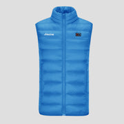 womens blue Dual Switch Heated Gilet by Anniou