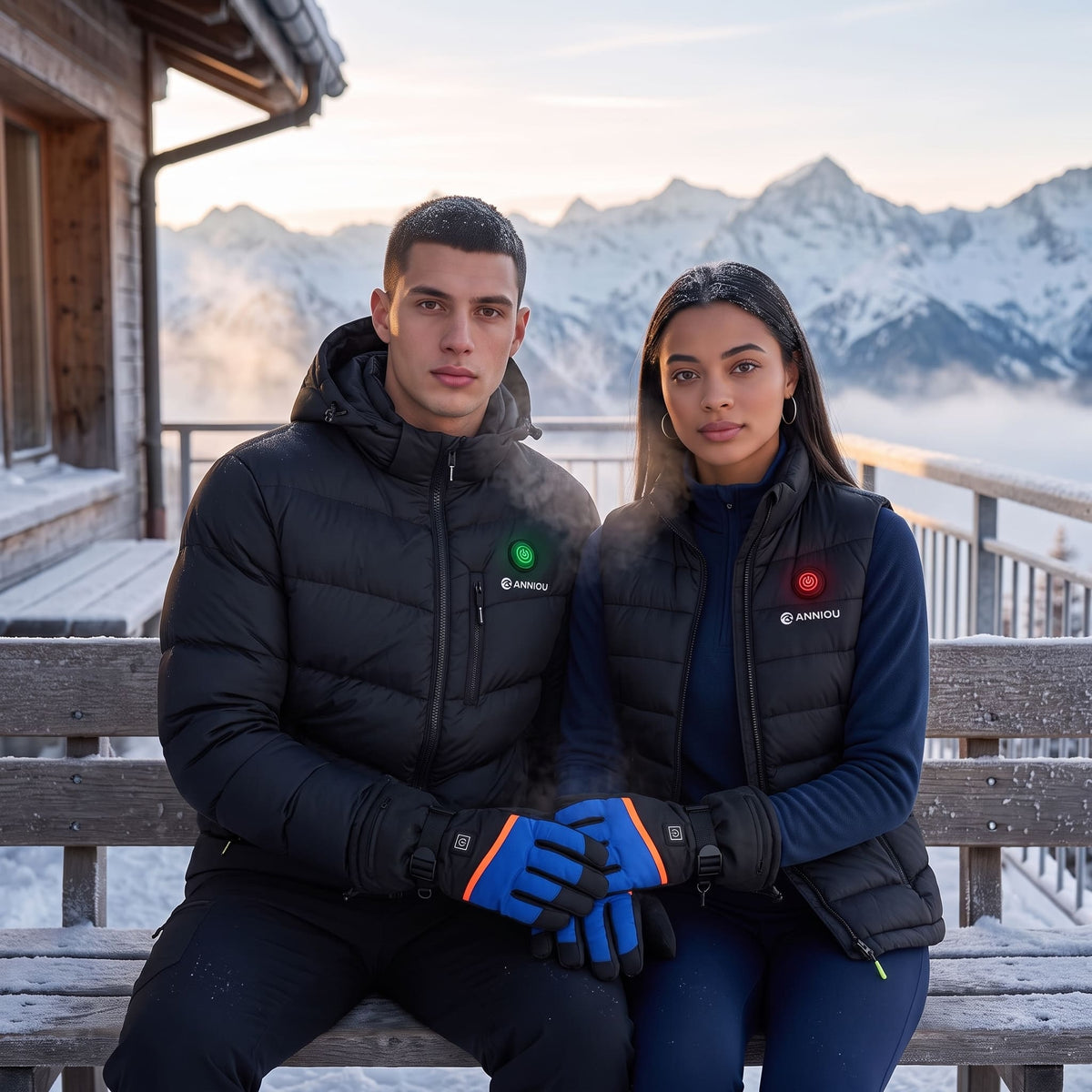 man and woman wearing heated gloves that are Heated Gloves Good for Raynaud's Disease?