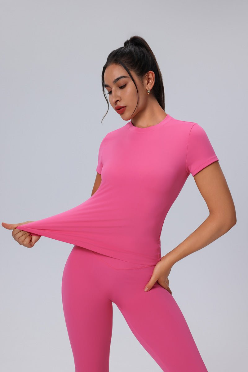 UPF 50+ Short Sleeve Yoga Top