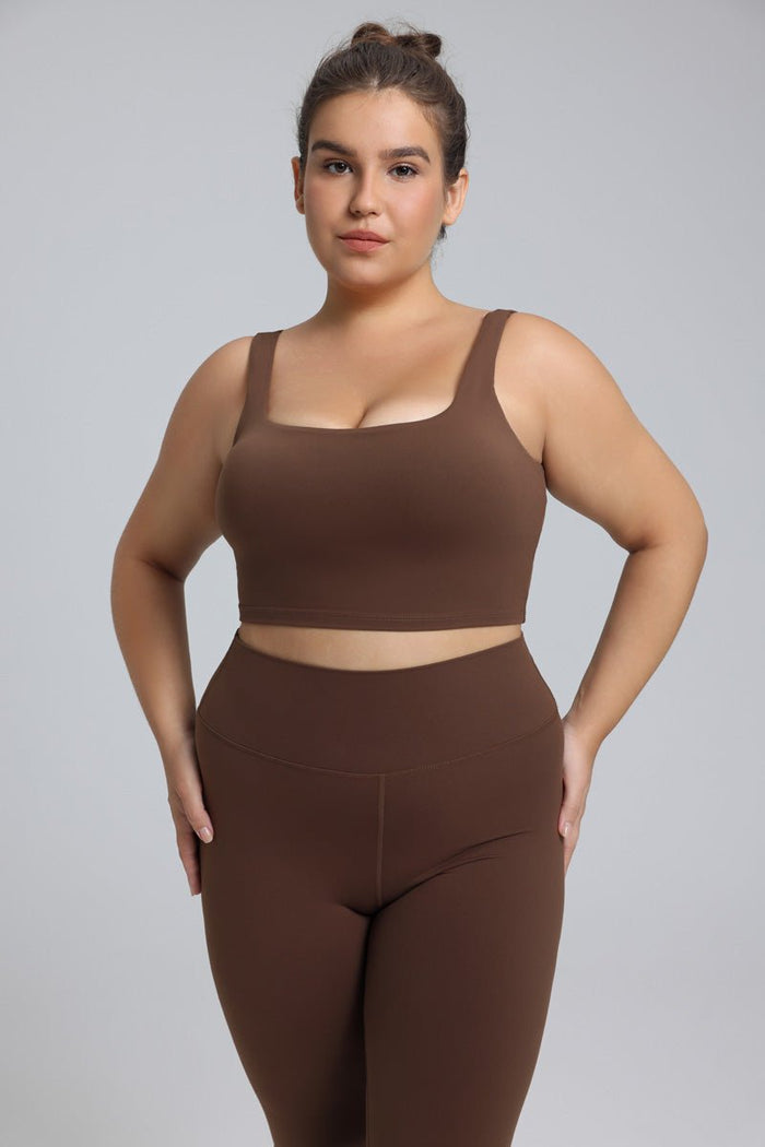 Plus Size Wide Strap Yoga Bra