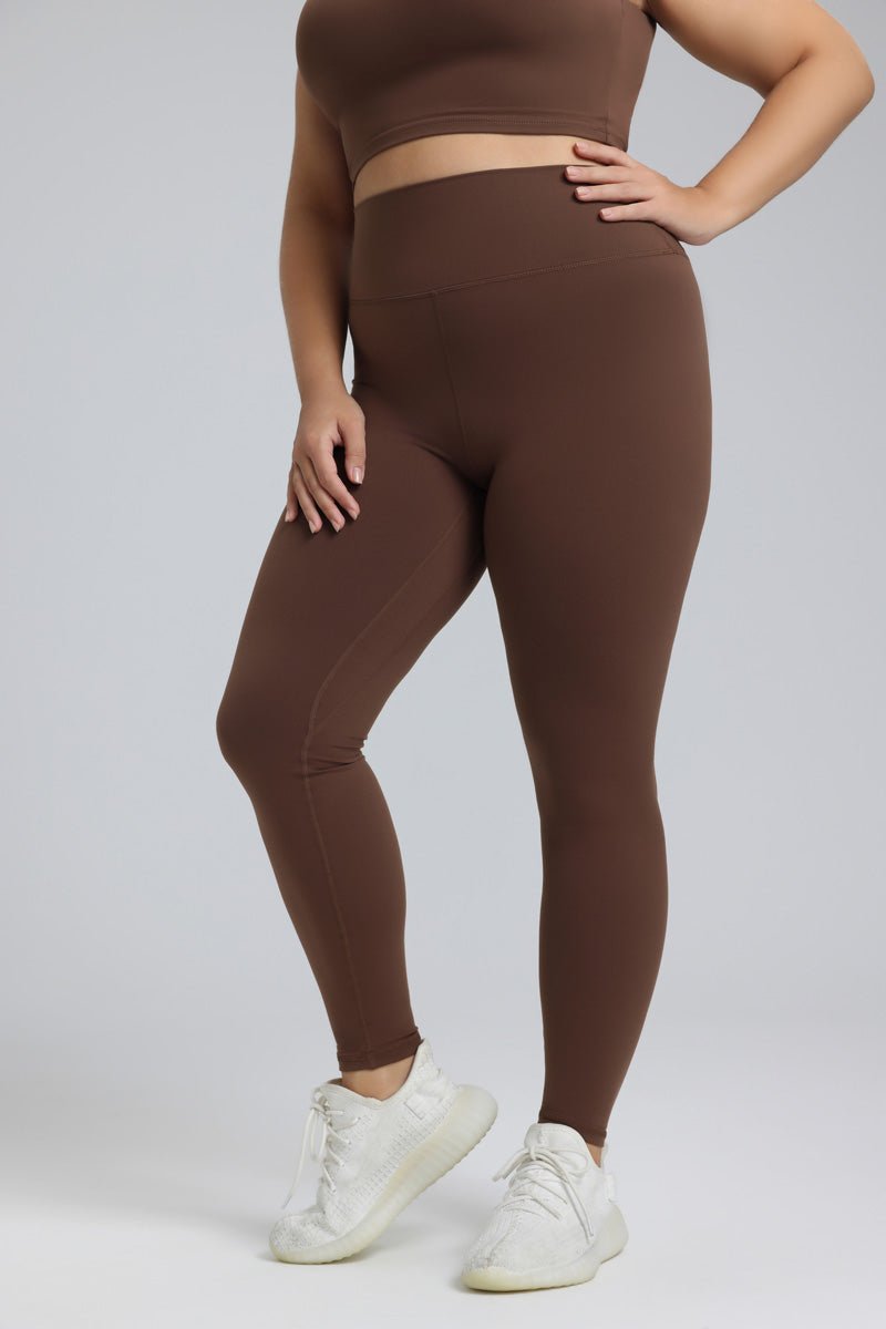 Pantaloni da yoga a taglia grande con sensazione di pelle nuda