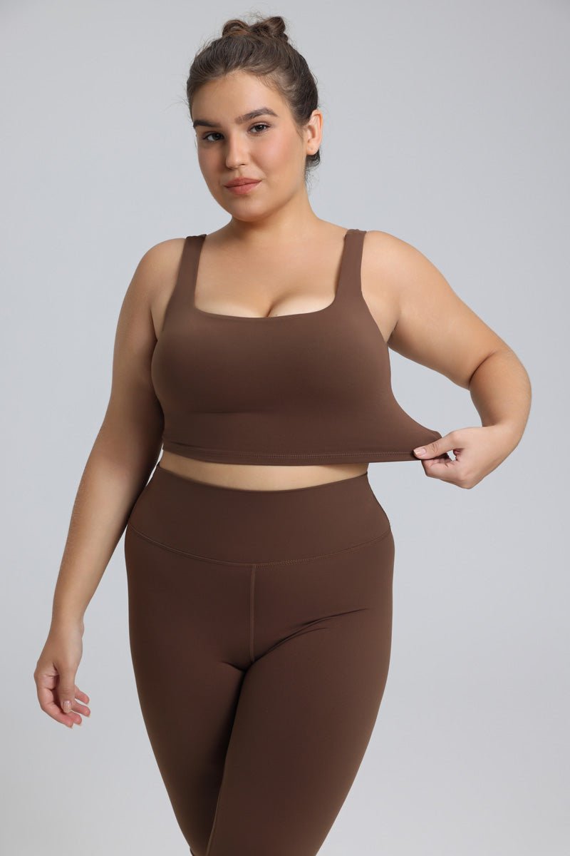 Plus Size Wide Strap Yoga Bra