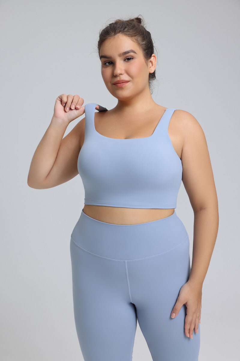 Plus Size Wide Strap Yoga Bra