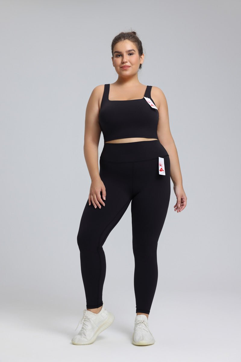 Plus Size Wide Strap Yoga Bra