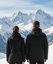 Heated Hooded Softshell Jacket back