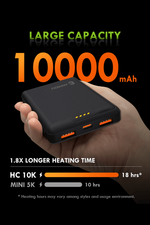 Anniou power bank with '10000 mAh' 