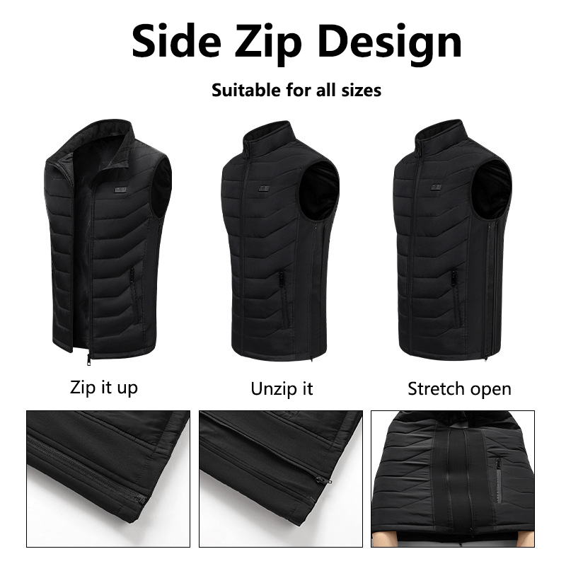 11 Area Dual Control Heated Gilet - Sidiou Group