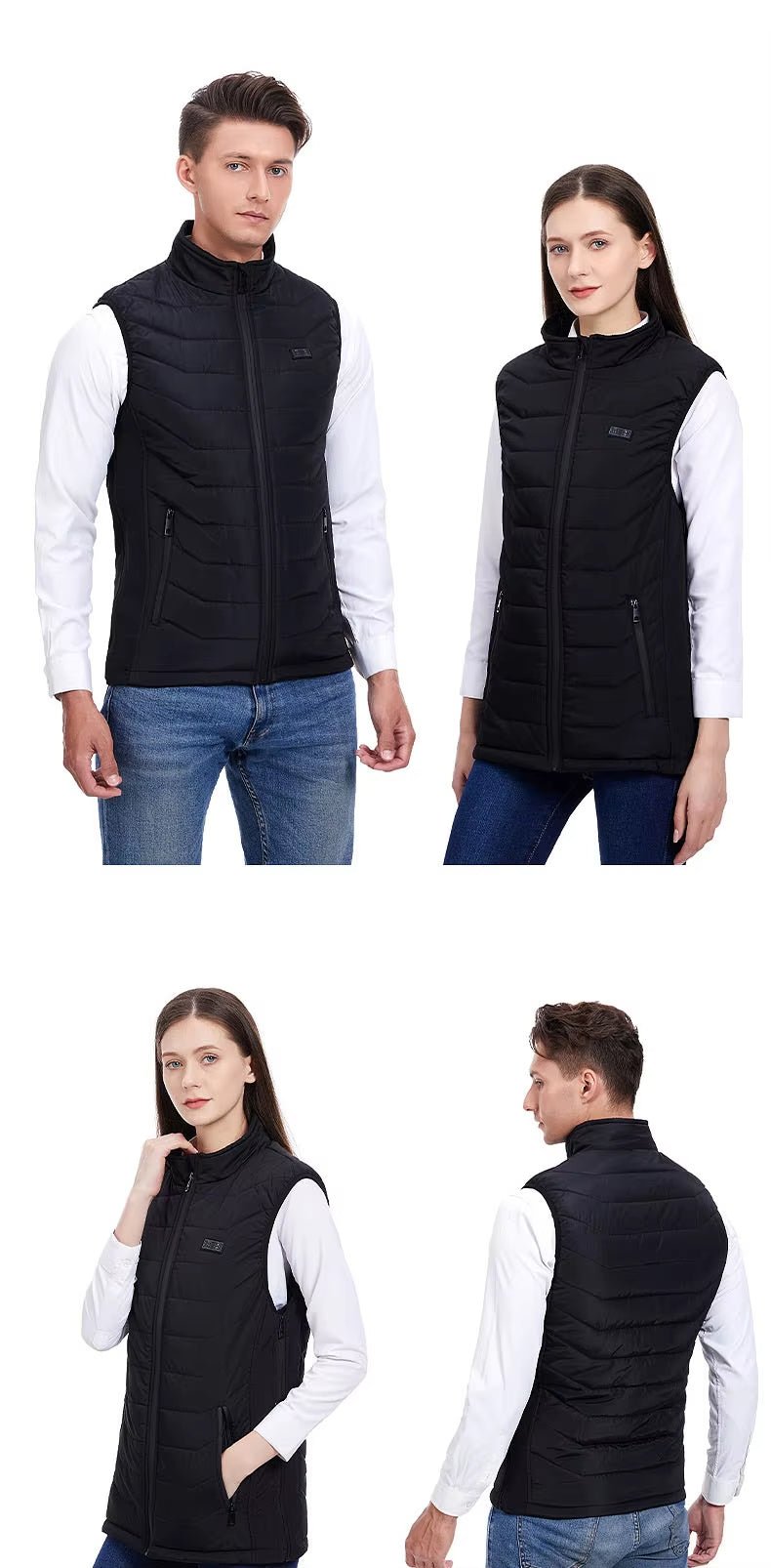 11 Area Dual Control Heated Gilet - Sidiou Group