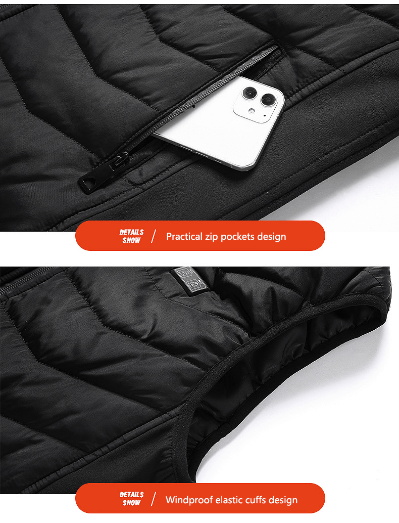 11 Area Dual Control Heated Gilet - Sidiou Group