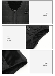 12 Area V Neck Heated Gilet - Sidiou Group