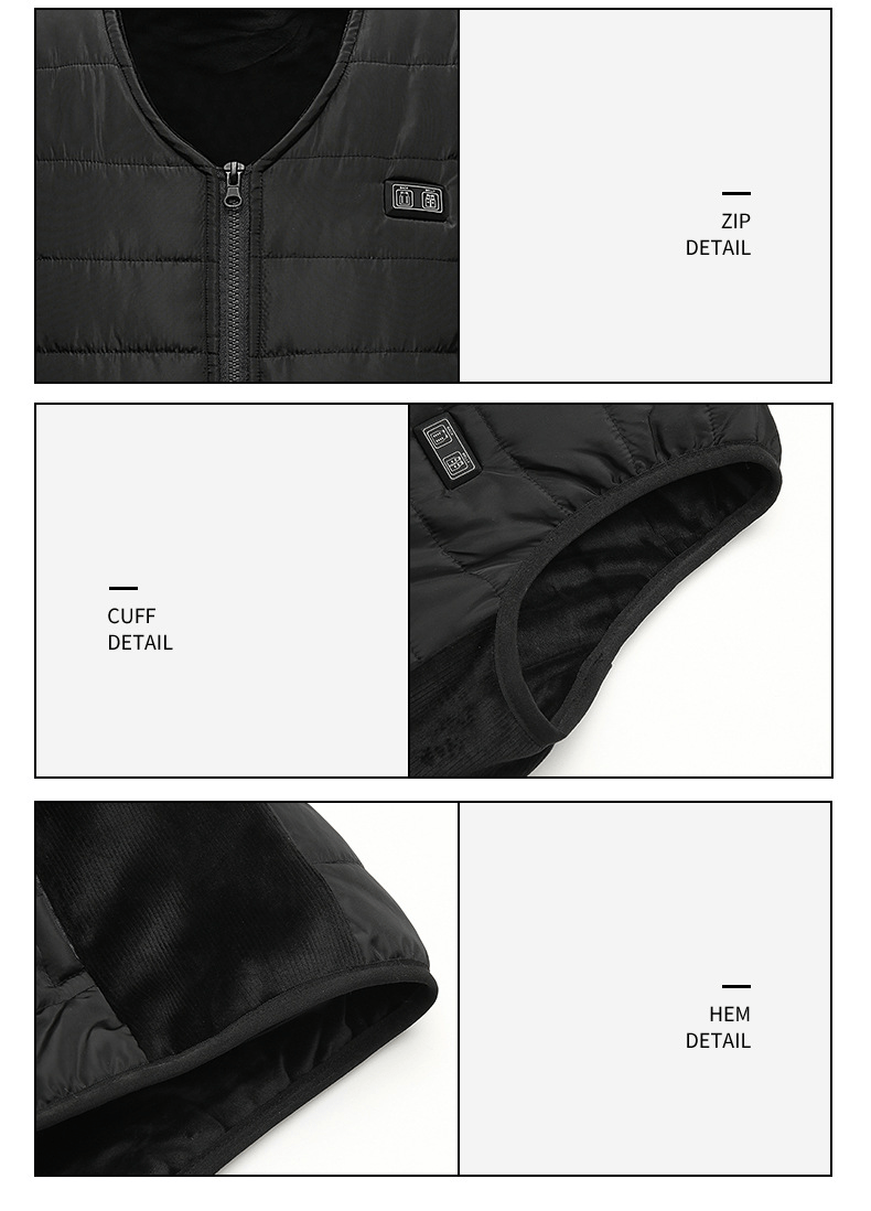 12 Area V Neck Heated Gilet - Sidiou Group