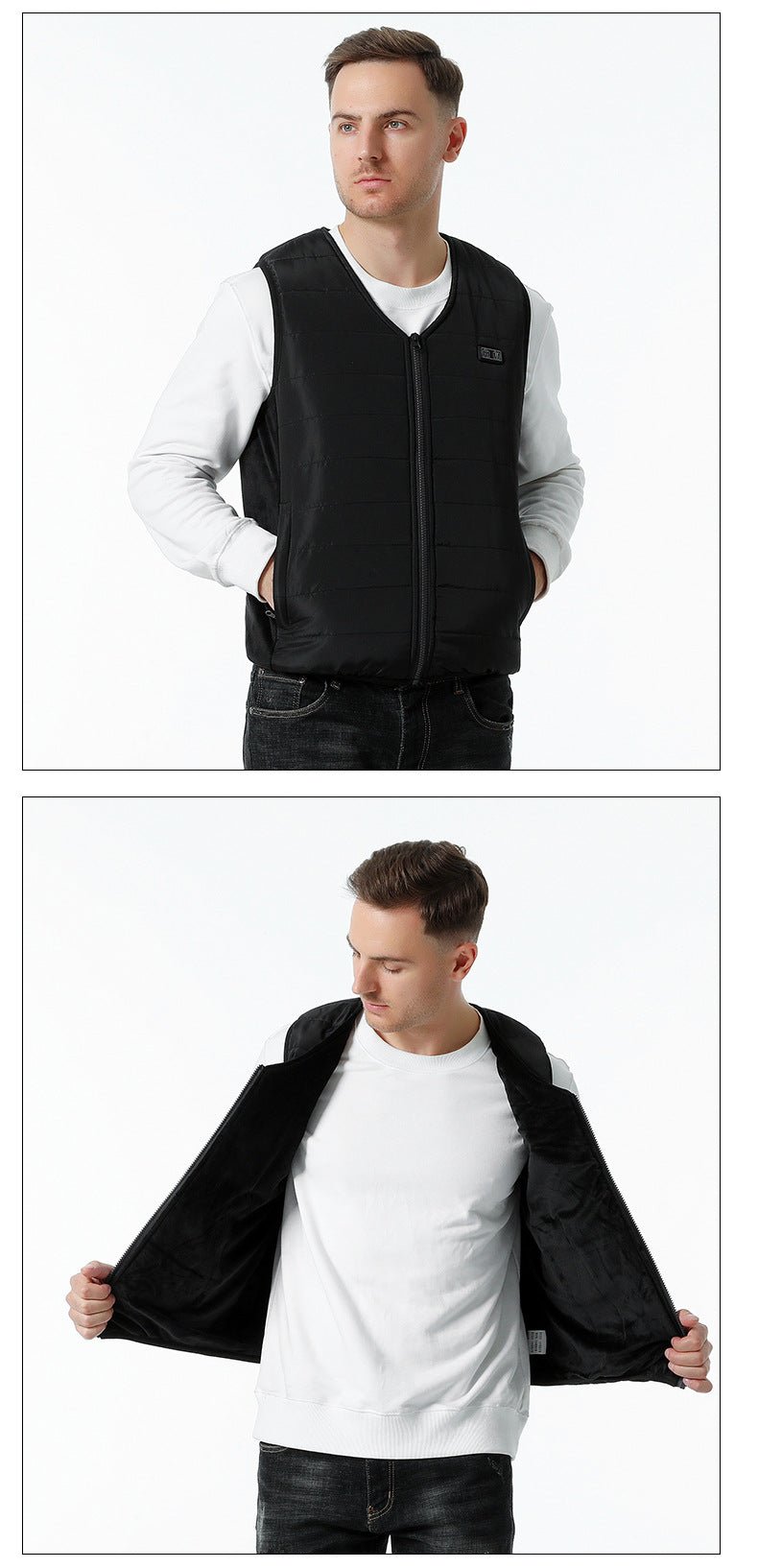 12 Area V Neck Heated Gilet - Sidiou Group