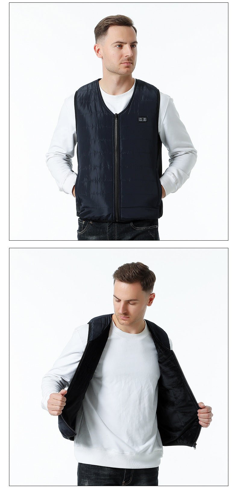 12 Area V Neck Heated Gilet - Sidiou Group