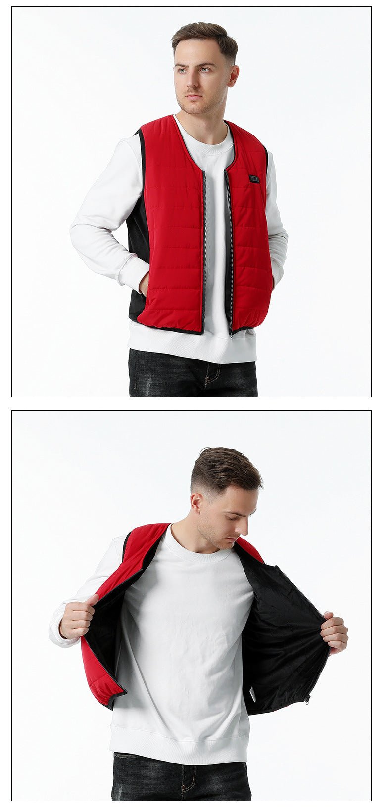 12 Area V Neck Heated Gilet - Sidiou Group