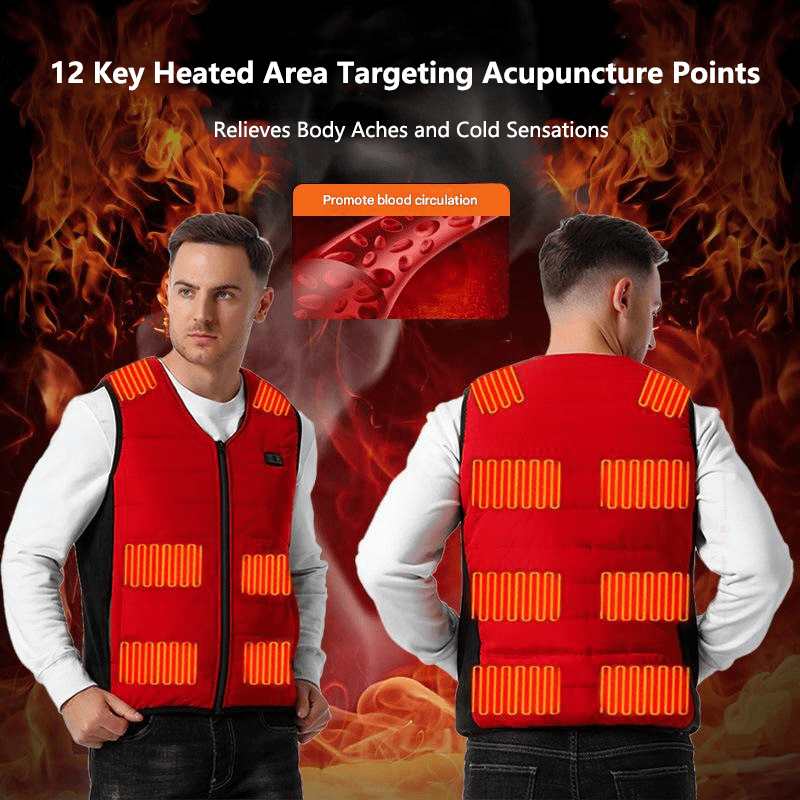 12 Area V Neck Heated Gilet - Sidiou Group