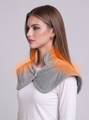 12V #Grey Heated Car Shawl