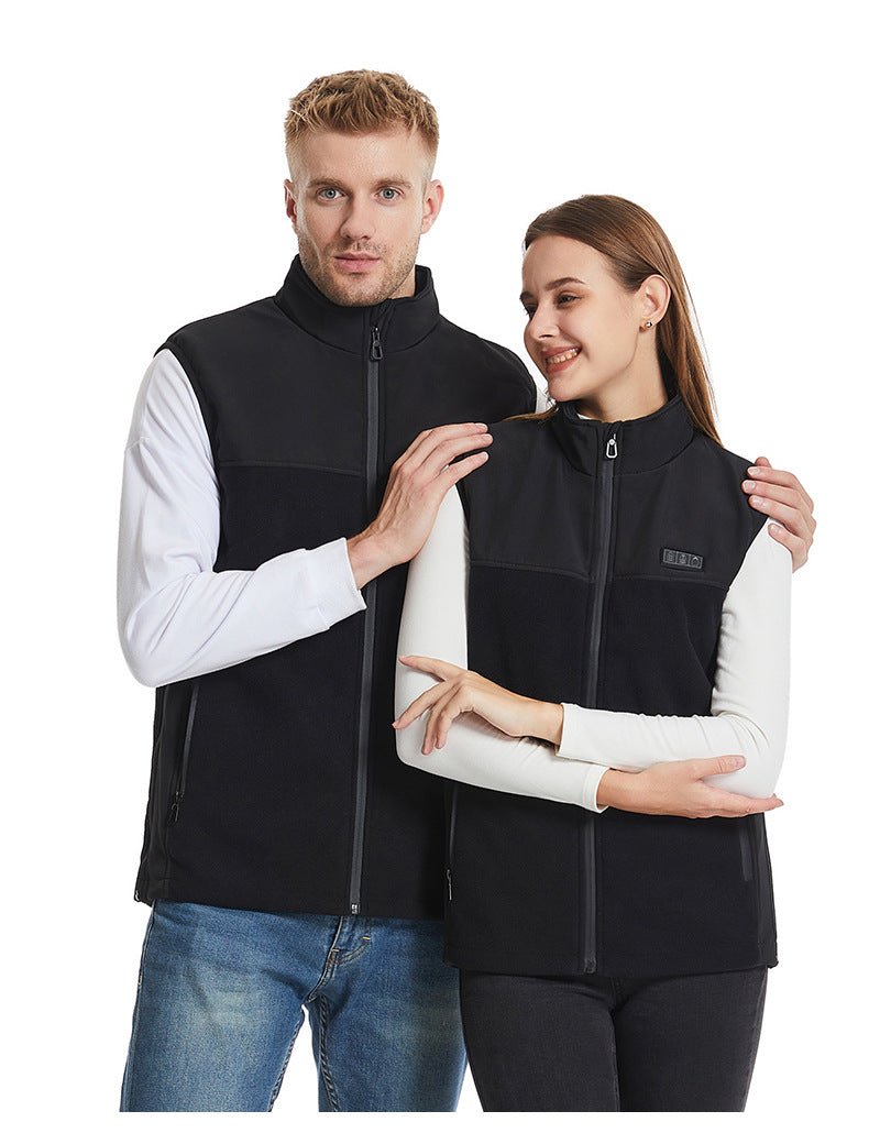 13 Area Black Fleece Heated Gilet - Sidiou Group