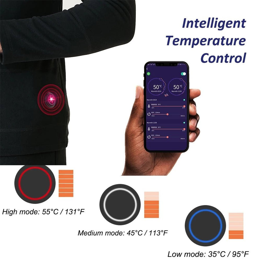 13 Area Heated Thermal Long Johns - Sidiou Group