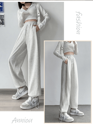 Women's Wide-Leg Cuffed Sweatpants