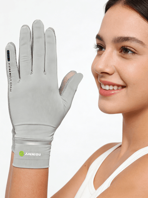 Guanti traspiranti da sole con protezione UPF 50+ per donna