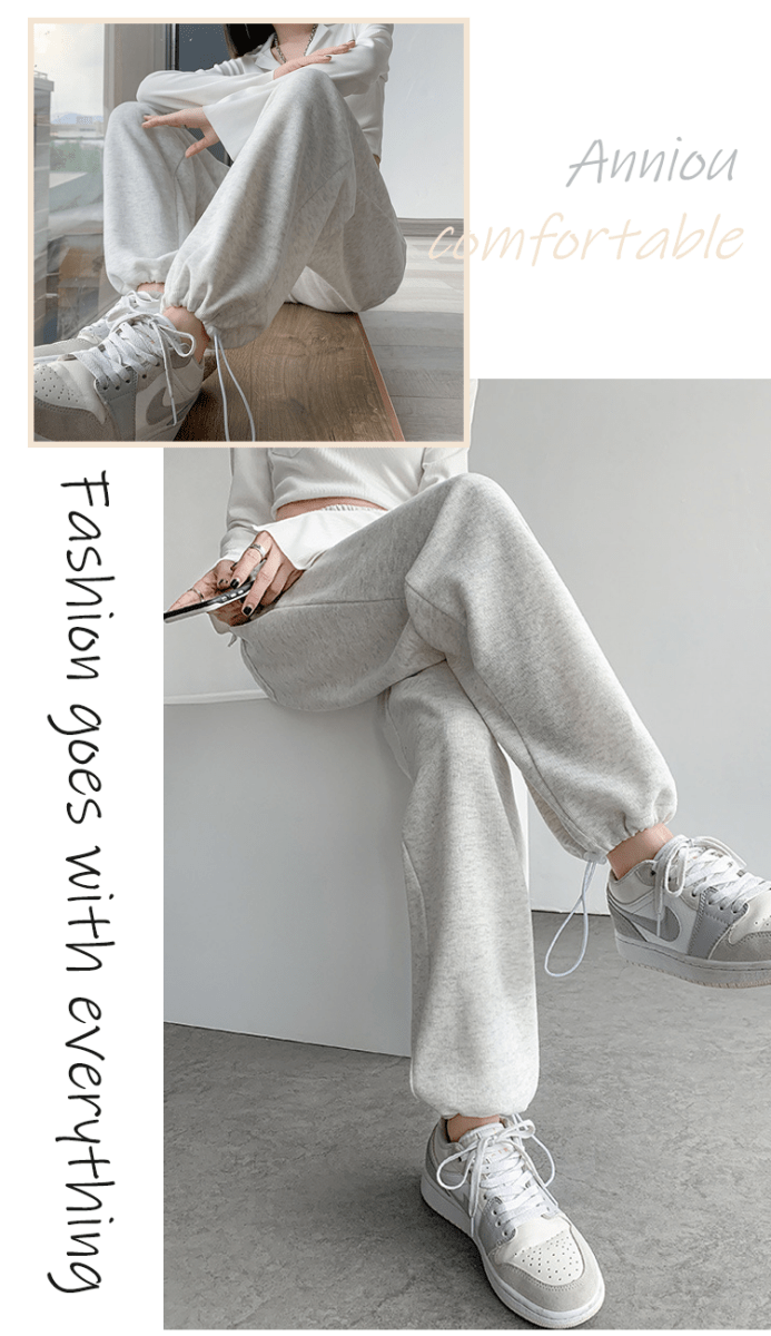 Women's Wide-Leg Cuffed Sweatpants