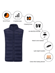 3 Heat Zone Navy Heated Vest