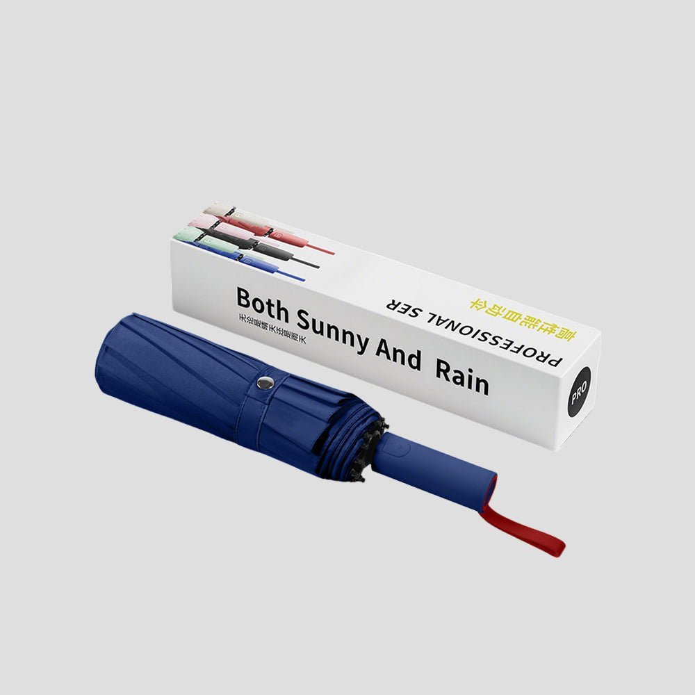 192 Bone Navy Blue Sun Protection Umbrella UPF 50+